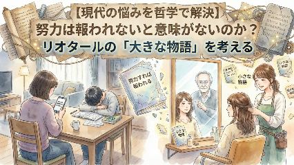 【現代の悩みを哲学で解決】＜母親編＞大学受験は合格しないと意味がないのか？ リオタールの「大きな物語」から考える画像