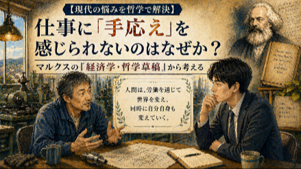 【現代の悩みを哲学で解決】仕事に「手応え」を感じられないのはなぜか？ マルクスの『経済学・哲学草稿』から考える画像