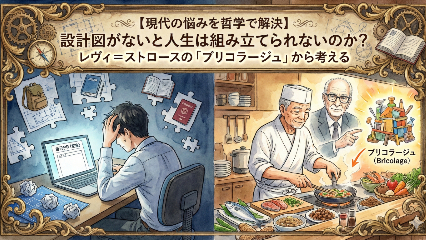 【現代の悩みを哲学で解決】設計図がないと人生は組み立てられないのか？  レヴィ＝ストロースの「ブリコラージュ」から考える画像